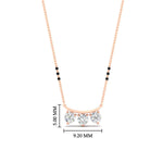 Load image into Gallery viewer, Classic Trio Diamond Mangalsutra Necklace
