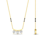 Load image into Gallery viewer, Classic Trio Diamond Mangalsutra Necklace