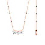 Load image into Gallery viewer, Classic Trio Diamond Mangalsutra Necklace
