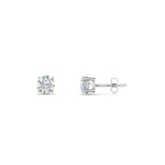 Load image into Gallery viewer, 1/2 To 2 Carat Round Diamond Stud Earring
