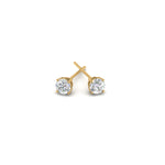 Load image into Gallery viewer, 1/2 To 2 Carat Round Diamond Stud Earring