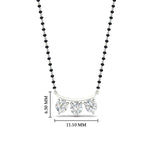 Load image into Gallery viewer, Classic Trio Diamond Mangalsutra Necklace
