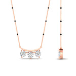 Load image into Gallery viewer, Classic Trio Diamond Mangalsutra Necklace
