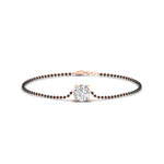 Load image into Gallery viewer, 0.50-carat-solitaire-mangalsutra-bracelet-in-rose-gold-mgsbrc11614angle1-0.50ct-nl-rg