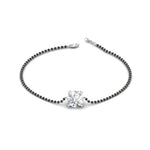 Load image into Gallery viewer, 0.50-carat-solitaire-mangalsutra-bracelet-in-white-gold-mgsbrc11614angle2-0.50ct-nl-wg