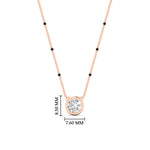 Load image into Gallery viewer, Bezel Set Solitaire Modern Mangalsutra