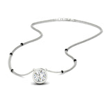 Load image into Gallery viewer, Bezel Set Solitaire Modern Mangalsutra