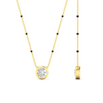 Load image into Gallery viewer, Bezel Set Solitaire Modern Mangalsutra