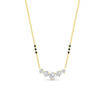 Load image into Gallery viewer, 0.75-carat-five-stone-diamond-3-bead-mangalsutra-necklace-in-yellow-gold-mgs11130angle1-0.75ct-nl-yg.jpg?v=1777282191