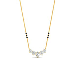 Load image into Gallery viewer, 0.75-carat-five-stone-diamond-3-bead-mangalsutra-necklace-in-yellow-gold-mgs11130angle3-0.50ct-nl-yg.jpg?v=1777282191
