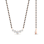 Load image into Gallery viewer, 0.75-carat-five-stone-diamond-mangalsutra-necklace-in-rose-gold-mgs11130angle2-0.75ct-nl-rg.jpg?v=1777282034
