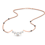 Load image into Gallery viewer, 0.75-carat-five-stone-diamond-spaced-out-mangalsutra-necklace-in-rose-gold-mgs11130sleep-0.75ct-nl-rg.jpg?v=1777281881