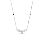 Load image into Gallery viewer, 0.75-carat-five-stone-diamond-spaced-out-mangalsutra-necklace-in-white-gold-mgs11130angle1-0.75ct-nl-wg.jpg?v=1777281881
