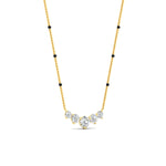 Load image into Gallery viewer, 0.75-carat-five-stone-diamond-spaced-out-mangalsutra-necklace-in-yellow-gold-mgs11130angle3-0.75ct-nl-yg.jpg?v=1777281881