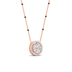Load image into Gallery viewer, 0.75-carat-halo-diamond-3-black-beads-spaced-out-mangalsutra-in-rose-gold-mgs11318angle3-nl-rg.jpg?v=1767873886