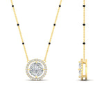 Load image into Gallery viewer, 0.75-carat-halo-diamond-3-black-beads-spaced-out-mangalsutra-in-yellow-gold-mgs11318angle2-nl-yg.jpg?v=1767873886