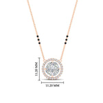 Load image into Gallery viewer, 0.75-carat-halo-diamond-3blackbeadscute-mangalsutra-in-rose-gold-mgs11318angle1-nl-rg-hw.jpg?v=1767873886
