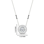 Load image into Gallery viewer, 0.75-carat-halo-diamond-3blackbeadscute-mangalsutra-in-white-gold-mgs11318angle1-nl-wg-hw.jpg?v=1767873886