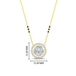 Load image into Gallery viewer, 0.75-carat-halo-diamond-3blackbeadscute-mangalsutra-in-yellow-gold-mgs11318angle1-nl-yg-hw.jpg?v=1767873886