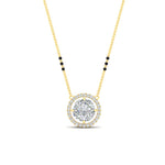 Load image into Gallery viewer, 0.75-carat-halo-diamond-3blackbeadscute-mangalsutra-in-yellow-gold-mgs11318angle1-nl-yg.jpg?v=1767873886