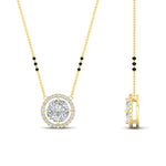 Load image into Gallery viewer, 0.75-carat-halo-diamond-3blackbeadscute-mangalsutra-in-yellow-gold-mgs11318angle2-nl-yg.jpg?v=1767873886