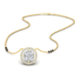 Load image into Gallery viewer, 0.75-carat-halo-diamond-3blackbeadscute-mangalsutra-in-yellow-gold-mgs11318sleep-nl-yg.jpg?v=1767873886