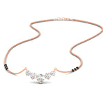 Load image into Gallery viewer, 1-carat-five-stone-diamond-3-bead-mangalsutra-necklace-in-rose-gold-mgs11130sleep-1.00ct-nl-rg.jpg?v=1777282761