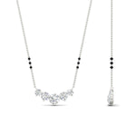 Load image into Gallery viewer, 1-carat-five-stone-diamond-3-bead-mangalsutra-necklace-in-white-gold-mgs11130angle2-1.00ct-nl-wg.jpg?v=1777282761