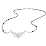 Load image into Gallery viewer, 1-carat-five-stone-diamond-spaced-out-mangalsutra-necklace-in-white-gold-mgs11130sleep-1.00ct-nl-wg.jpg?v=1777282409