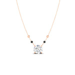Load image into Gallery viewer, 1-carat-solitaire-diamond-with-black-beads-mangalsutra-in-rose-gold-mgs11600roangle1-1.00ct-nl-rg