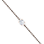 Load image into Gallery viewer, 1-carat-solitaire-mangalsutra-bracelet-in-rose-gold-mgsbrc11614angle5-1.00ct-nl-rg