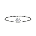 Load image into Gallery viewer, 1-carat-solitaire-mangalsutra-bracelet-in-white-gold-mgsbrc11614angle1-1.00ct-nl-wg
