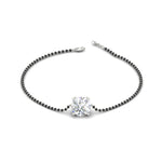 Load image into Gallery viewer, 1-carat-solitaire-mangalsutra-bracelet-in-white-gold-mgsbrc11614angle2-1.00ct-nl-wg