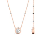 Load image into Gallery viewer, Bezel Set Solitaire Modern Mangalsutra