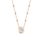 Load image into Gallery viewer, Bezel Set Solitaire Modern Mangalsutra