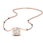Load image into Gallery viewer, Bezel Set Solitaire Modern Mangalsutra