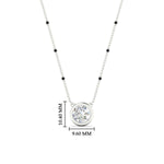 Load image into Gallery viewer, Bezel Set Solitaire Modern Mangalsutra