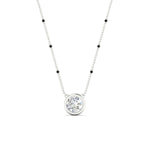 Load image into Gallery viewer, Bezel Set Solitaire Modern Mangalsutra