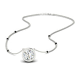 Load image into Gallery viewer, Bezel Set Solitaire Modern Mangalsutra