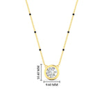 Load image into Gallery viewer, Bezel Set Solitaire Modern Mangalsutra