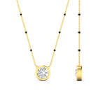 Load image into Gallery viewer, Bezel Set Solitaire Modern Mangalsutra