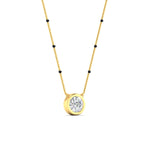 Load image into Gallery viewer, Bezel Set Solitaire Modern Mangalsutra