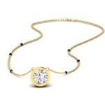 Load image into Gallery viewer, Bezel Set Solitaire Modern Mangalsutra
