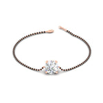 Load image into Gallery viewer, 1.50-carat-solitaire-mangalsutra-bracelet-in-rose-gold-mgsbrc11614angle2-1.50ct-nl-rg