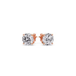 Load image into Gallery viewer, Round Natural Diamond Stud Earring