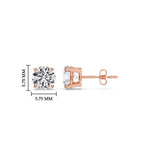 Load image into Gallery viewer, Round Natural Diamond Stud Earring