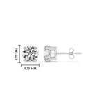 Load image into Gallery viewer, Round Natural Diamond Stud Earring