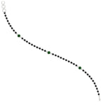 Load image into Gallery viewer, 3-stone-bezel-set-emerald-mens-station-bracelet-in-white-gold-mgsmbrc11837gemgrangle3-nl-wg.jpg