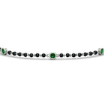 Load image into Gallery viewer, 3-stone-bezel-set-emerald-mens-station-bracelet-in-white-gold-mgsmbrc11837gemgrangle5-nl-wg.jpg