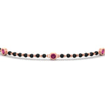Load image into Gallery viewer, 3-stone-bezel-set-pink-sapphire-mens-station-bracelet-in-rose-gold-mgsmbrc11837gsadrpiangle5-nl-rg.jpg